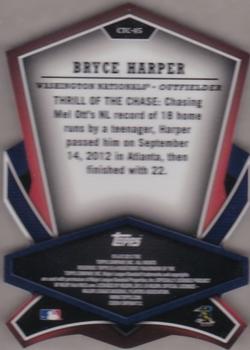 2013 Topps - Cut to the Chase #CTC-45 Bryce Harper Back