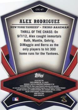 2013 Topps - Cut to the Chase #CTC-47 Alex Rodriguez Back