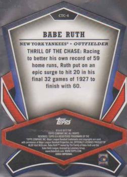 2013 Topps - Cut to the Chase #CTC-4 Babe Ruth Back