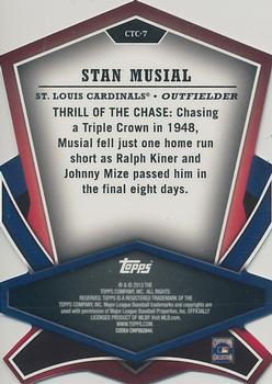 2013 Topps - Cut to the Chase #CTC-7 Stan Musial Back