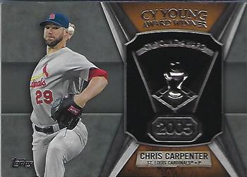 2013 Topps - Cy Young Award Winners Trophy #CY-CC Chris Carpenter Front