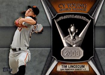 2013 Topps - Cy Young Award Winners Trophy #CY-TL Tim Lincecum Front