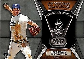 2013 Topps - Cy Young Award Winners Trophy #CY-JPE Jake Peavy Front