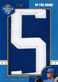 2013 Topps - In The Name #ITN-CK Clayton Kershaw Front