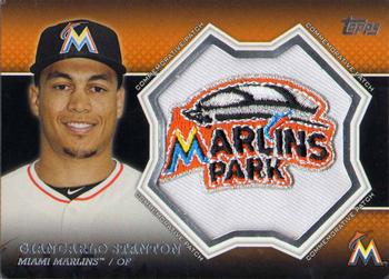 2013 Topps - Commemorative Patch #CP-11 Giancarlo Stanton Front