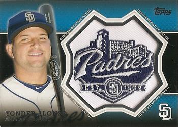2013 Topps - Commemorative Patch #CP-13 Yonder Alonso Front