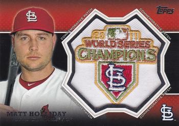 2013 Topps - Commemorative Patch #CP-14 Matt Holliday Front