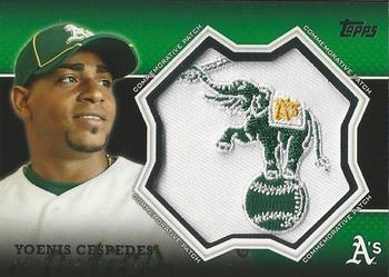 2013 Topps - Commemorative Patch #CP-18 Yoenis Cespedes Front