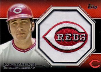 2013 Topps - Commemorative Patch #CP-41 Johnny Bench Front