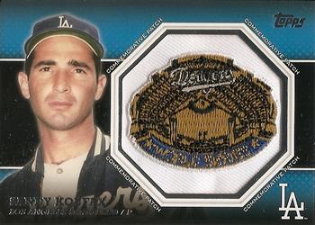 2013 Topps - Commemorative Patch #CP-43 Sandy Koufax Front