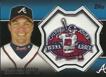 2013 Topps - Commemorative Patch #CP-20 Chipper Jones Front