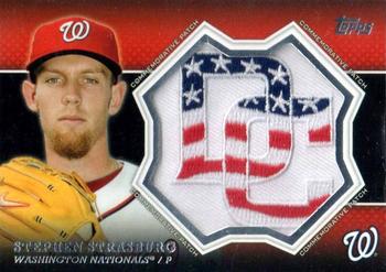 2013 Topps - Commemorative Patch #CP-24 Stephen Strasburg Front