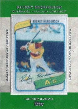 2013 Topps - Manufactured Rookie Card Patch #RCP-12 Rickey Henderson Front
