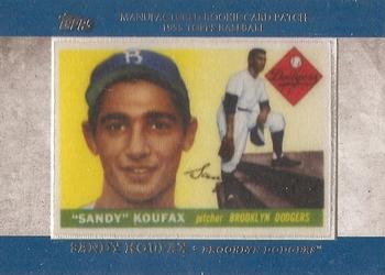 2013 Topps - Manufactured Rookie Card Patch #RCP-4 Sandy Koufax Front