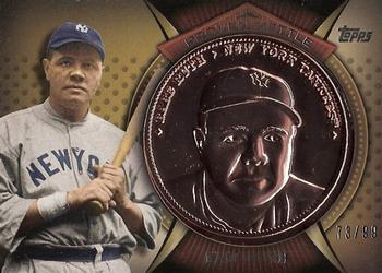 2013 Topps - Proven Mettle Coins Copper #PMC-BR Babe Ruth Front
