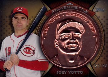 2013 Topps - Proven Mettle Coins Copper #PMC-JVO Joey Votto Front