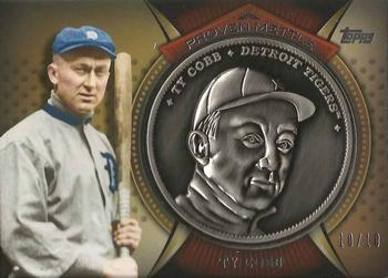 2013 Topps - Proven Mettle Coins Steel #PMC-TC Ty Cobb Front