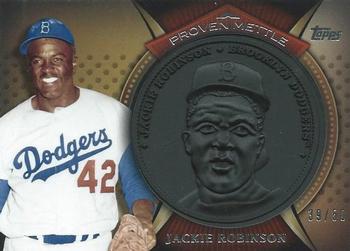 2013 Topps - Proven Mettle Coins Wrought Iron #PMC-JR Jackie Robinson Front