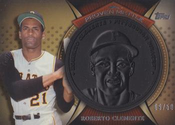 2013 Topps - Proven Mettle Coins Wrought Iron #PMC-RC Roberto Clemente Front
