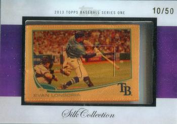 2013 Topps - Silk Collection #NNO Evan Longoria Front