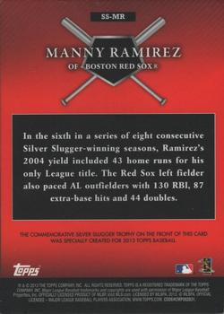 2013 Topps - Silver Slugger Award Winners Trophy #SS-MR Manny Ramirez Back