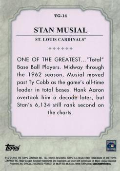 2013 Topps - The Greats #TG-14 Stan Musial Back