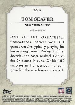 2013 Topps - The Greats #TG-16 Tom Seaver Back