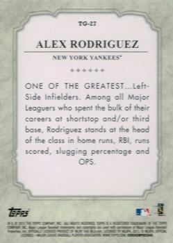 2013 Topps - The Greats #TG-27 Alex Rodriguez Back
