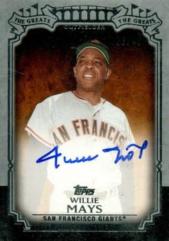 2013 Topps - The Greats Autographs #TGA-WMA Willie Mays Front