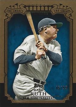 2013 Topps - The Greats Gold #TG-3 Babe Ruth Front