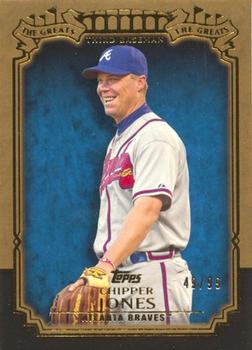2013 Topps - The Greats Gold #TG-17 Chipper Jones Front
