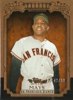 2013 Topps - The Greats Gold #TG-2 Willie Mays Front