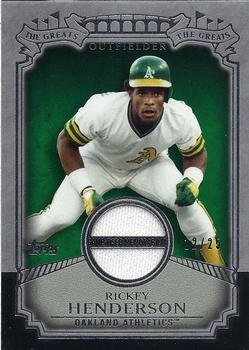 2013 Topps - The Greats Relics #TGR-RH Rickey Henderson Front