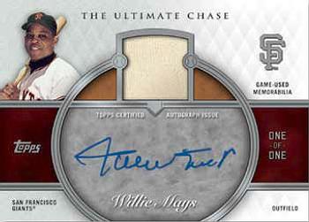 2013 Topps - The Ultimate Chase Autograph Relics #TUC-2 Willie Mays Front