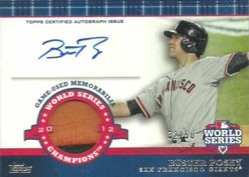 2013 Topps - World Champion Autograph Relics #WCAR-BP Buster Posey Front