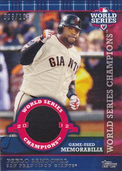 2013 Topps - World Champion Relics #WCR-PS Pablo Sandoval Front