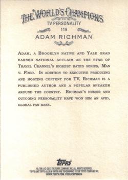 2013 Topps Allen & Ginter #119 Adam Richman Back