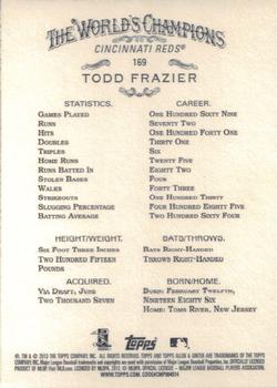 2013 Topps Allen & Ginter #169 Todd Frazier Back