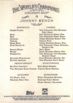 2013 Topps Allen & Ginter #38 Johnny Bench Back