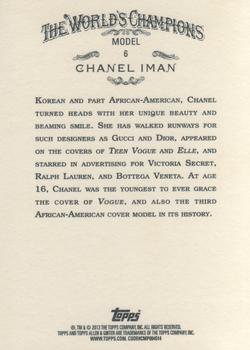 2013 Topps Allen & Ginter #6 Chanel Iman Back