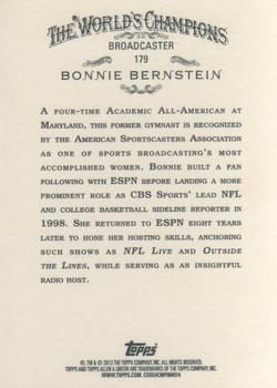 2013 Topps Allen & Ginter #179 Bonnie Bernstein Back