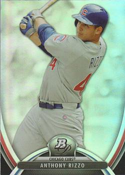 2013 Bowman Platinum #18 Anthony Rizzo Front