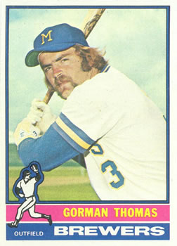1976 Topps #139 Gorman Thomas Front