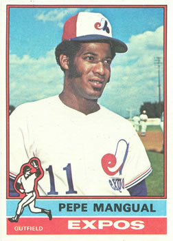 1976 Topps #164 Pepe Mangual Front