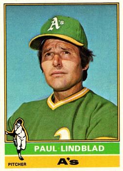 1976 Topps #9 Paul Lindblad Front