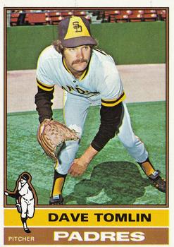 1976 Topps #398 Dave Tomlin Front