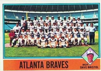 1976 Topps #631 Atlanta Braves / Dave Bristol Front