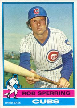 1976 Topps #323 Rob Sperring Front