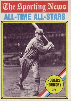 1976 Topps #342 Rogers Hornsby Front
