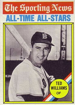 1976 Topps #347 Ted Williams Front